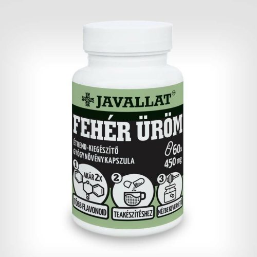 FEHÉR ÜRÖM - 60 db étrend-kiegészítő gyógynövénykapszula