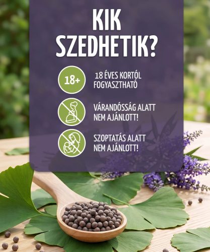 Barátcserje és Ginkgo - 60 db étrend-kiegészítő gyógynövénykapszula