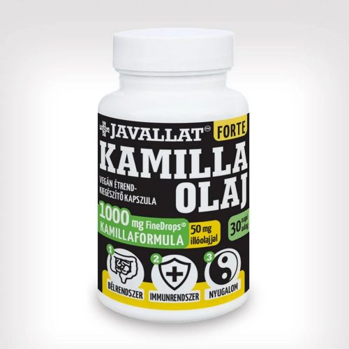 Kamilla olaj - 60 db étrend-kiegészítő FineDrops gyógynövénykapszula