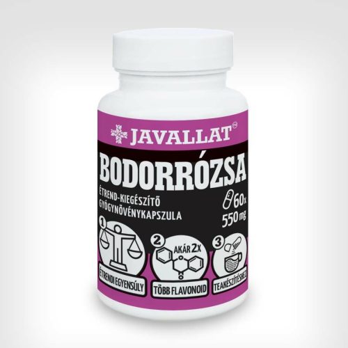 BODORRÓZSA - 60 db étrend-kiegészítő gyógynövénykapszula