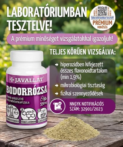 BODORRÓZSA - 60 db étrend-kiegészítő gyógynövénykapszula