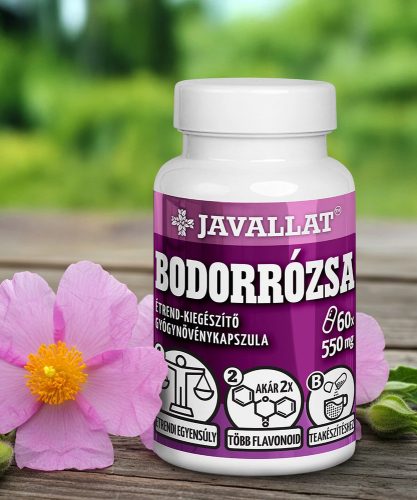 BODORRÓZSA - 60 db étrend-kiegészítő gyógynövénykapszula