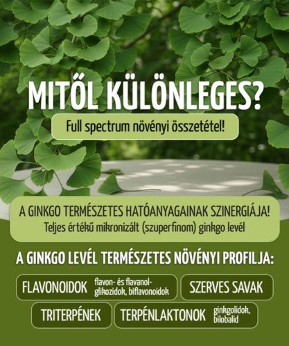 GINKGO - 60 db étrend-kiegészítő gyógynövénykapszula