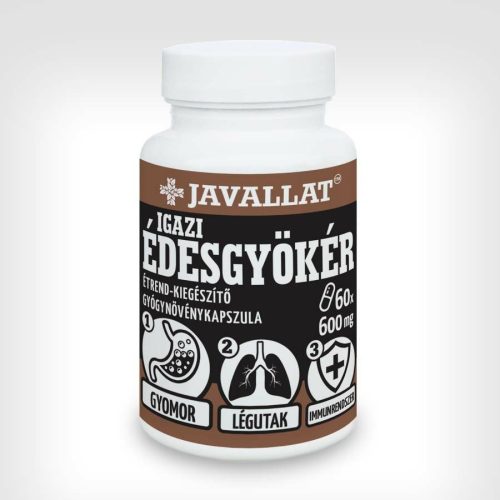IGAZI ÉDESGYÖKÉR - 60 db étrend-kiegészítő gyógynövénykapszula