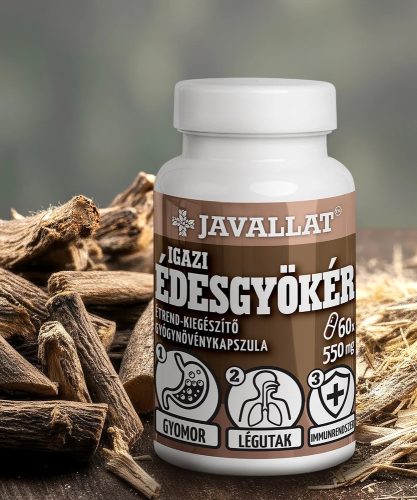IGAZI ÉDESGYÖKÉR - 60 db étrend-kiegészítő gyógynövénykapszula