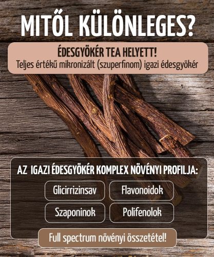 IGAZI ÉDESGYÖKÉR - 60 db étrend-kiegészítő gyógynövénykapszula