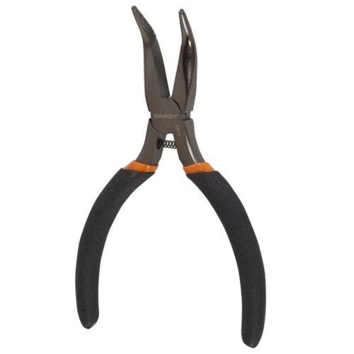 Hajlított laposfogó gumírozott nyéllel 135 mm - HANDY