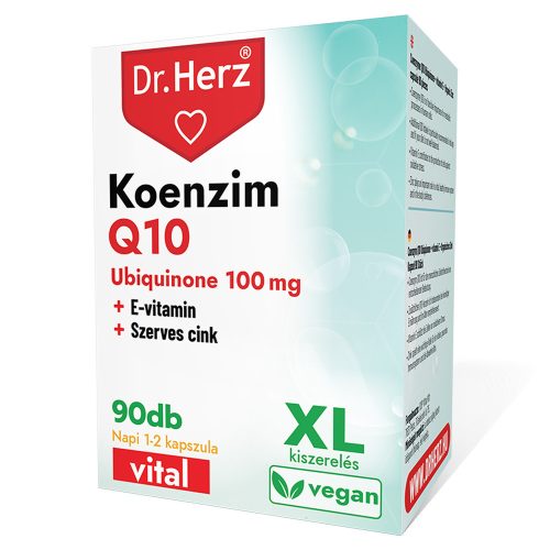 Q10 KOENZIM 100 MG XL - 90 db étrend-kiegészítő kapszula - Dr. Herz