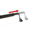 Professzionális védőszemüveg szemüvegeseknek, UV védelemmel füst/grey - HANDY