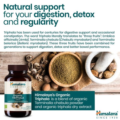 Organic Bio Triphala - 60 db étrend-kiegészítő tabletta - HIMALAYA