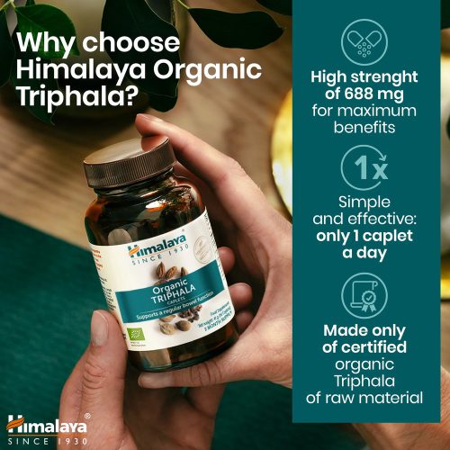 Organic Bio Triphala - 60 db étrend-kiegészítő tabletta - HIMALAYA