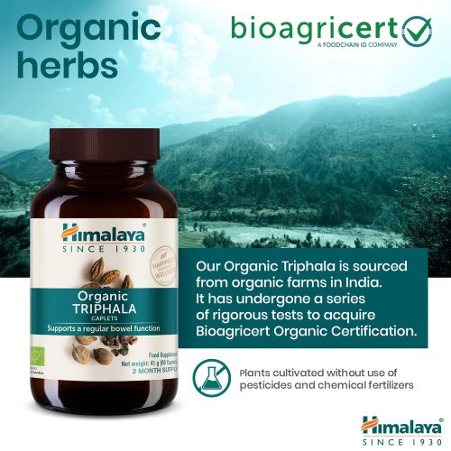Organic Bio Triphala - 60 db étrend-kiegészítő tabletta - HIMALAYA