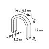 Tűzőkapocs - 1,2x6,3x12 mm - 1000 db - HANDY