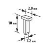 Tűzőkapocs - 1,2x2x10 mm - 2000 db - HANDY