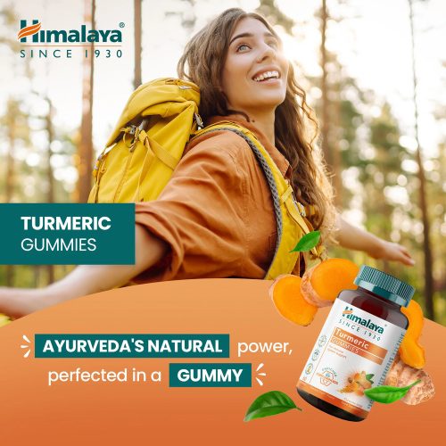Kurkuma - 60 db étrend-kiegészítő gyümölcsízű gumicukorka - HIMALAYA