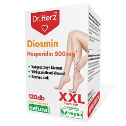   Vénák egészsége - Diozmin Heszperidin XXL - 120 db étrend-kiegészítő kapszula - Dr. Herz
