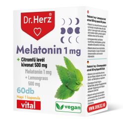   Melatonin 1 MG + Citromfű 500 MG - 60 db étrend-kiegészítő kapszula - Dr. Herz