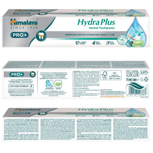 Szájhidratáló gyógynövényes fogkrém 75 ml - PRO Hydra Plus - HIMALAYA