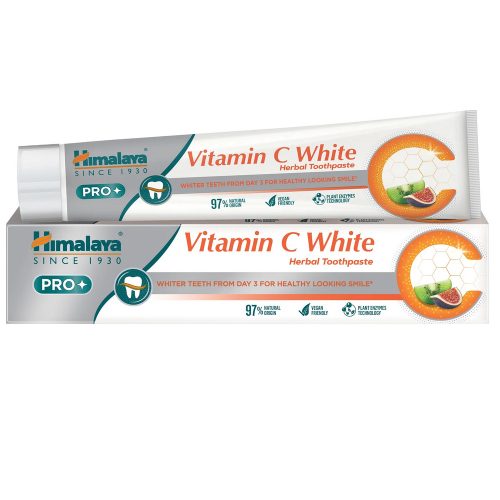 Fehérítő gyógynövényes fogkrém 75 ml - Pro Vitamin C White - HIMALAYA