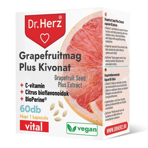 Grapefruitmag Plus kivonat - 60 db étrend-kiegészítő kapszula - Dr. Herz