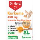 Kurkuma+Gyömbér+C-vitamin+Szerves Cink XL - 90 db étrend-kiegészítő kapszula - Dr. Herz