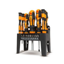 Csavarhúzó készlet tárolóval - 22 részes - HANDY