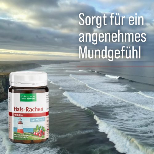 Torokpasztilla tengeri sóval 180 db - Sanct Bernhard