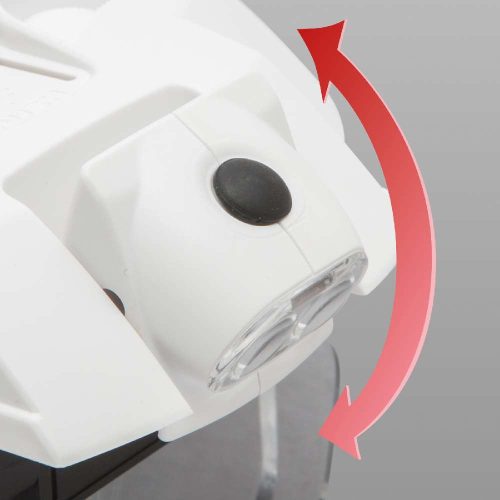 Fejpántos nagyító LED világítással, dupla lencsével - HANDY