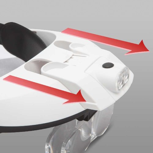 Fejpántos nagyító LED világítással, dupla lencsével - HANDY