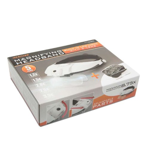 Fejpántos nagyító LED világítással, dupla lencsével - HANDY