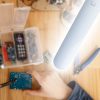 Asztali LED lámpa - dimmerelhető - fém - fehér HANDY 10801