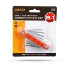 Összecsukható zseb csavarhúzó készlet - 8 az 1-ben - HANDY