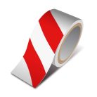 Veszélyt jelző ragasztószalag - piros-fehér - 33 m