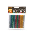 Ragasztórúd 11 mm, színes, glitteres, 10 db - HANDY