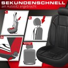 Ülésvédő - ECO bőr - RAVENNA - fekete - WALSER