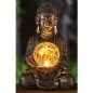   Buddha szobor - szolárlámpa - ARANY - 26 cm - Garden of Eden