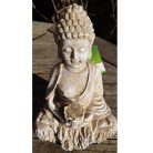 Buddha szobor - szolárlámpa - 19 cm - melegfehér LED gyertyával