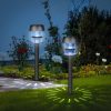 Leszúrható szolár lámpa - 1 fehér LED - 7,5x7,5x40 cm