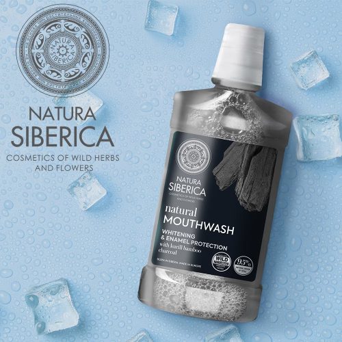 Natura Siberica - Fehérítő és zománcvédő natúr szájvíz - 520 ml