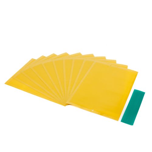 Ragadós sárga rovarcsapda lap - 10 db -os csomag - 25x17 cm
