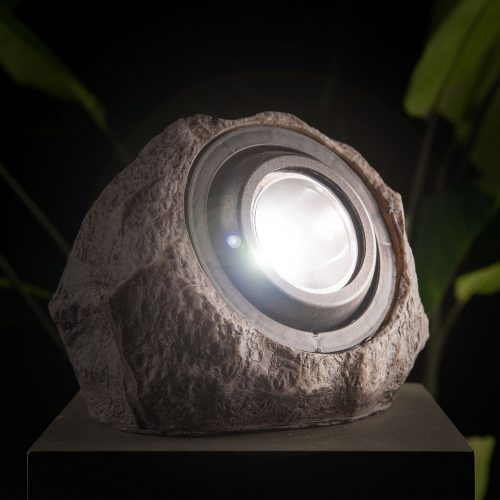 Szolár szikla lámpa - hidegfehér SMD LED - 20x12x16 cm