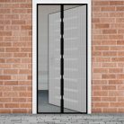 Szúnyogháló függöny ajtóra mágneses 100x210 cm fekete - 11398BK