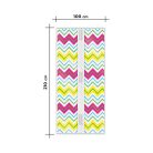 Szúnyogháló függöny ajtóra mágneses 100x210 cm mintás - 11398N