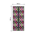 Szúnyogháló függöny ajtóra mágneses 100x210 cm mintás - 11398R