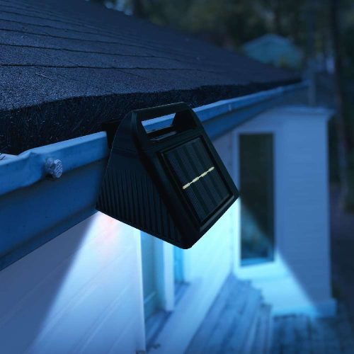 Szolár ereszcsatorna fény - 6 hidegfehér SMD LED