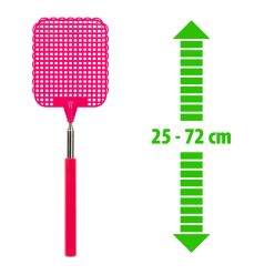 Légycsapó - teleszkópos - műanyag - 25-72 cm