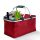 Thermo összecsukható bevásárlókosár - 49x28x25 cm - 21 L - piros