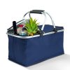 Thermo összecsukható bevásárlókosár - 49x28x25 cm - 21 L - kék