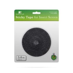   Öntapadós szúnyogháló-rögzítőszalag, fekete - 5,6 m - 11606BK