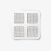 Szúnyogháló javítófolt - 10x10 cm - 4 db-os csomag - szürke